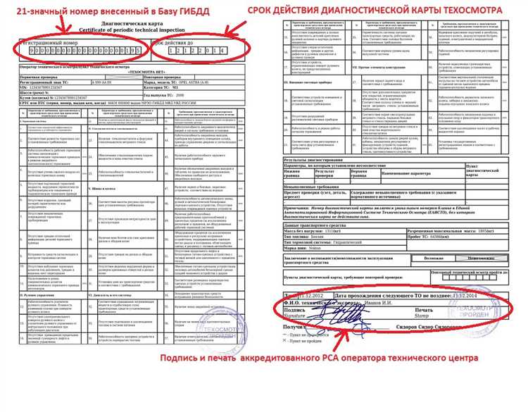 Образец диагностической карты автомобиля - разберемся, что это, как она работает и как получить Образец диагностической карты автомобиля: что это такое и как получить